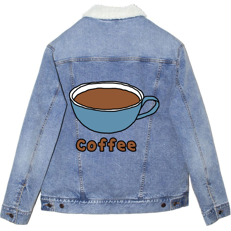 Cup Of Coffee Liquid Food Unisex Sherpa-lined Denim Jacket | Artistshot