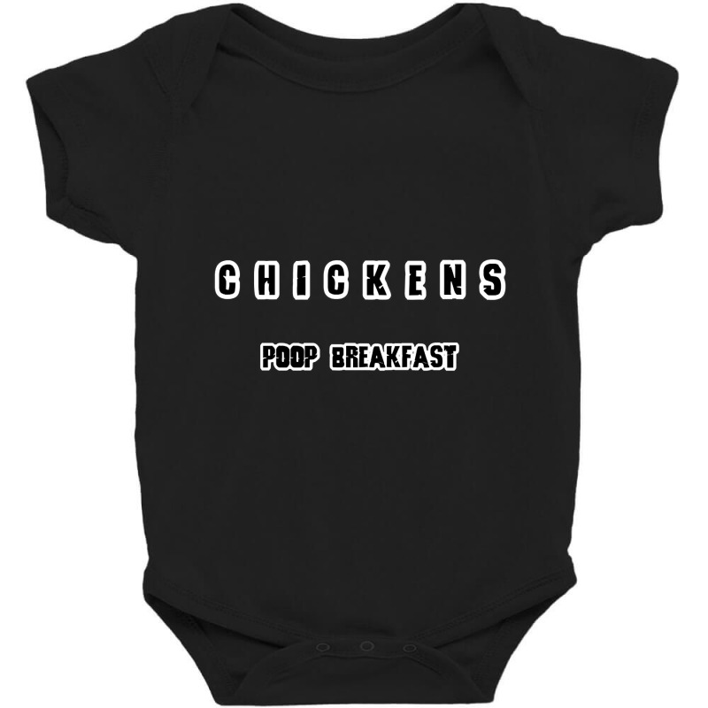 Chickens Poop Breakfast-r1qu7 Baby Bodysuit by Mary Hatton | Artistshot