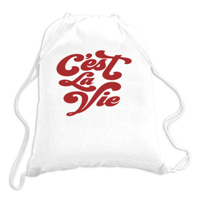 C'est La Vie Drawstring Bags Designed By Nidadesign