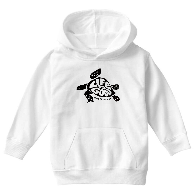 Life Is Good Turtle Outer Banks Youth Hoodie by bergassejahtera | Artistshot