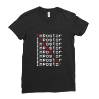 Impostor Repeated Video Gamer Impostor Ladies Fitted T-shirt | Artistshot