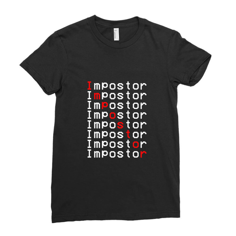 Impostor Repeated Video Gamer Impostor Ladies Fitted T-Shirt by EvanWayneCofer | Artistshot