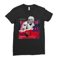 Lars Eller Hockey Paper Poster Capitals Ladies Fitted T-shirt | Artistshot