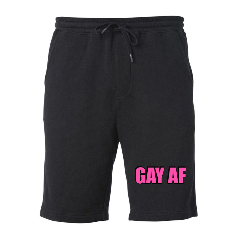 Gay Af - Pink Fleece Short by Brink Beaulah | Artistshot