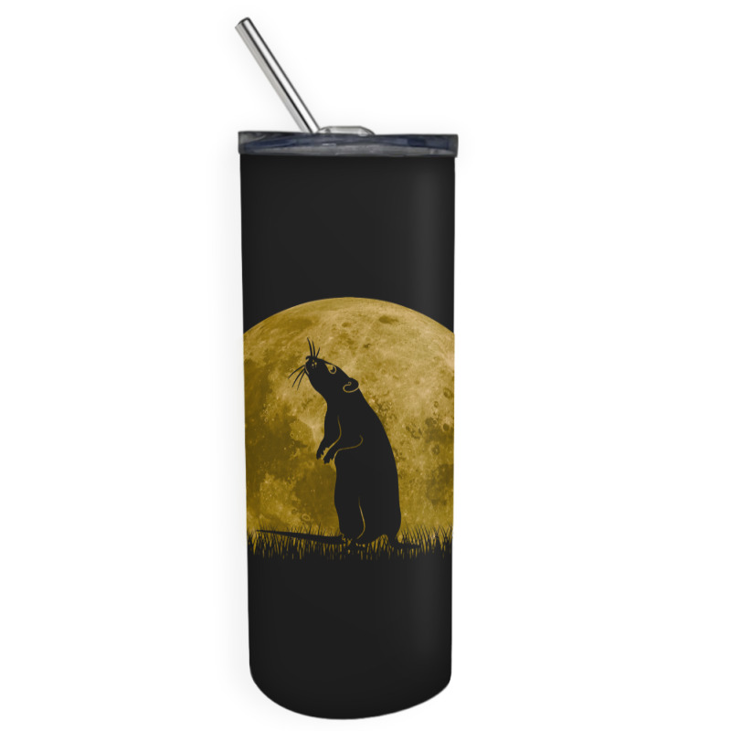 Rat Mouse Full Moon Rat Mouse Lover Skinny Tumbler | Artistshot