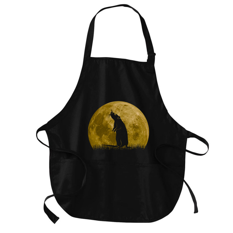 Rat Mouse Full Moon Rat Mouse Lover Medium-length Apron | Artistshot