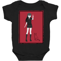 Anime Girl With Cat Baby Bodysuit | Artistshot