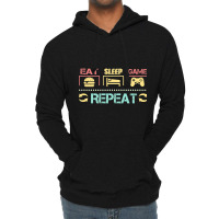 Funny Eat Sleep Game Repeat Gift For Lover Video Game-g0tdq Lightweight Hoodie | Artistshot