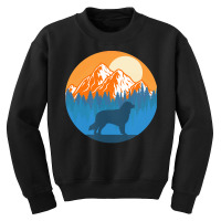 Australian Shepherd T  Shirt Australian Shepherd Dog Silhouette Sunset Youth Sweatshirt | Artistshot