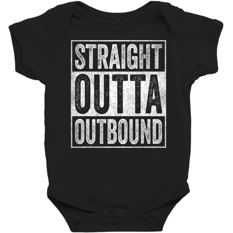 Straight Outta Outbound Saying Warehouse Worker Baby Bodysuit by Min06 | Artistshot