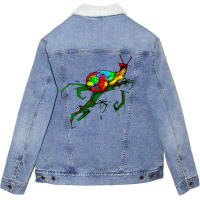 Snail Unisex Sherpa-lined Denim Jacket | Artistshot