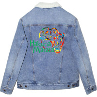 Funny Hakuna Matata Unisex Sherpa-lined Denim Jacket | Artistshot