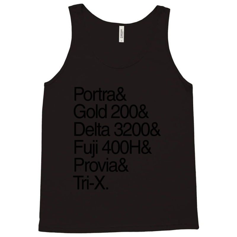 Helvetica Film Stock Tank Top by LindsayAnnSkog | Artistshot