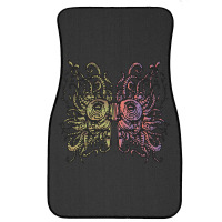 Mask Of An Aztec Warrior Front Car Mat | Artistshot