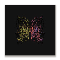 Mask Of An Aztec Warrior Metal Print Square | Artistshot