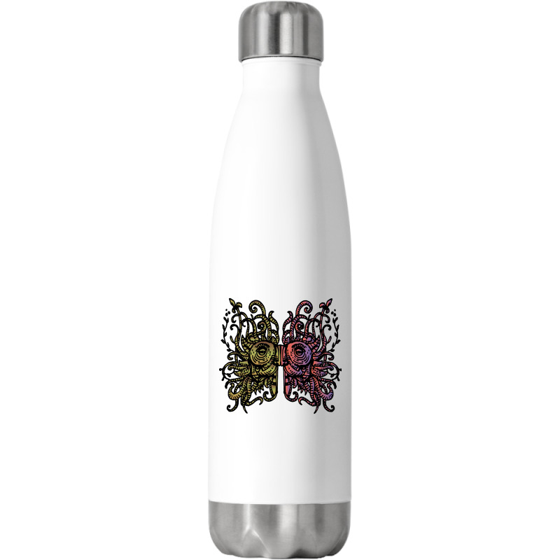 Mask Of An Aztec Warrior Stainless Steel Water Bottle | Artistshot