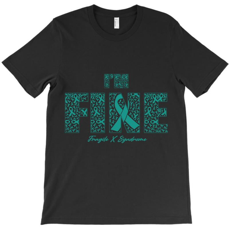 Fragile X Syndrome Awareness Fine Ribbons - In This Family We Fight To T-shirt | Artistshot