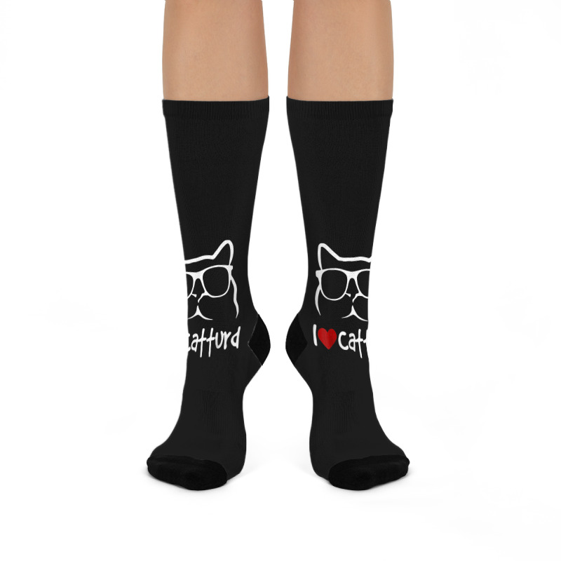 I Love Catturd Crew Socks | Artistshot