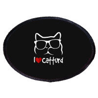 I Love Catturd Oval Patch | Artistshot