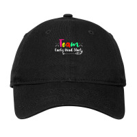 Team Early Head Start Back To School Teacher Adults Adjustable Cap | Artistshot