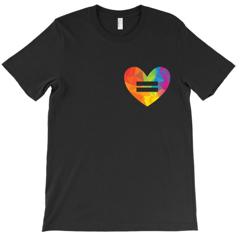 Rainbow Equality Heart T-shirt | Artistshot