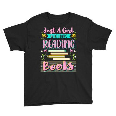Classroom T  Shirt Girl Who Loves Reading Books T  Shirt Youth Tee Designed By Mkertzmann331
