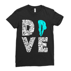 Dive Platform Diving Board Springboard Diving Diver Ladies Fitted T-shirt Designed By Scottartist