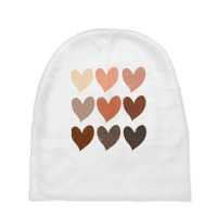 Diversity Hearts, Skin Tone Hearts Baby Beanies | Artistshot