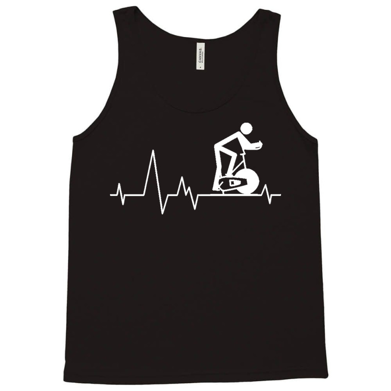 Cycling T  Shirt Indoor Spinning Cycle Heartbeat T  Shirt Tank Top | Artistshot