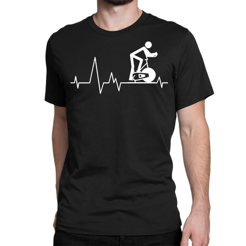 Cycling T  Shirt Indoor Spinning Cycle Heartbeat T  Shirt Classic T-shirt | Artistshot