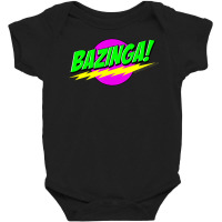 The Big Bang Theory Neon Bazinga! Baby Bodysuit | Artistshot