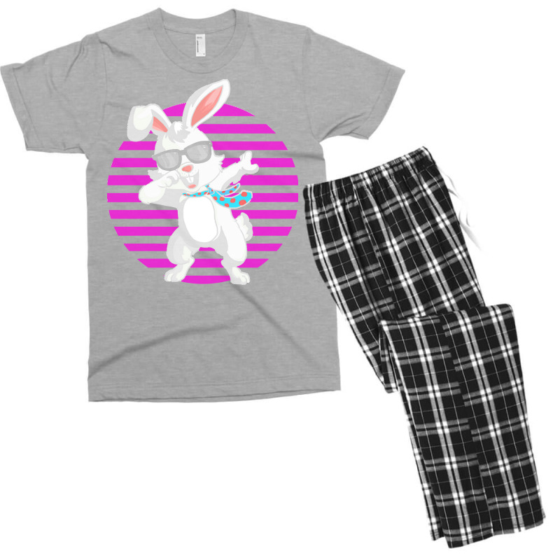 Dabbing Bunny Funny Rabbit T  Shirt Funny Dabbit Dabbing Rabbit Sungla Men's T-shirt Pajama Set | Artistshot