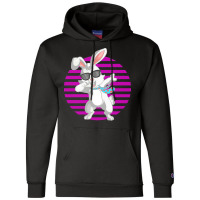 Dabbing Bunny Funny Rabbit T  Shirt Funny Dabbit Dabbing Rabbit Sungla Champion Hoodie | Artistshot