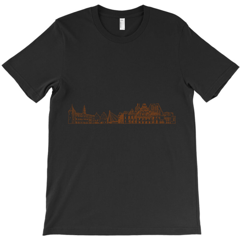 Riga Hand Drawn Skyline T-shirt | Artistshot