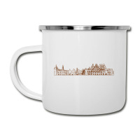 Riga Hand Drawn Skyline Camper Cup | Artistshot