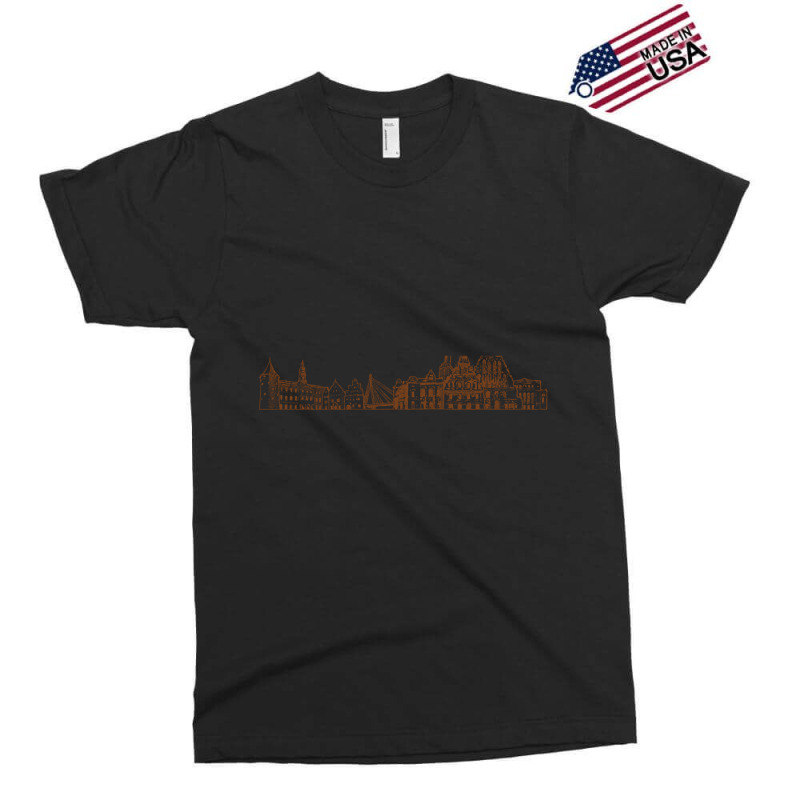 Riga Hand Drawn Skyline Exclusive T-shirt | Artistshot