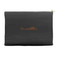 Riga Hand Drawn Skyline Accessory Pouches | Artistshot