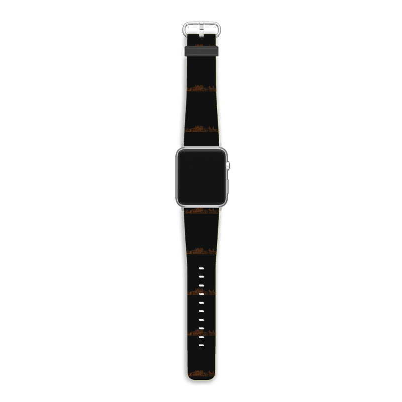 Riga Hand Drawn Skyline Apple Watch Band | Artistshot