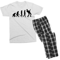 Bass Guitar Player Musician Bassist Evolution Men's T-shirt Pajama Set | Artistshot