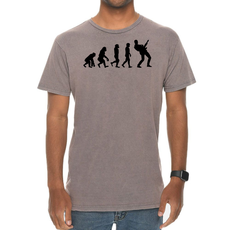 Bass Guitar Player Musician Bassist Evolution Vintage T-Shirt by Tasteful Tees | Artistshot