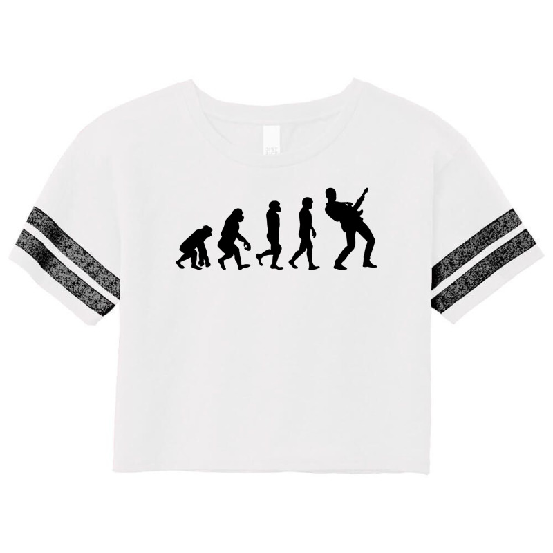 Bass Guitar Player Musician Bassist Evolution Scorecard Crop Tee | Artistshot