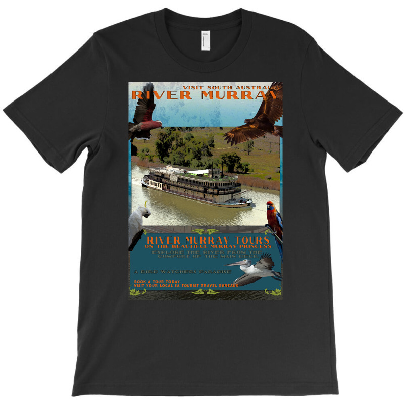 River Murray Retro Travel 01a T-shirt | Artistshot