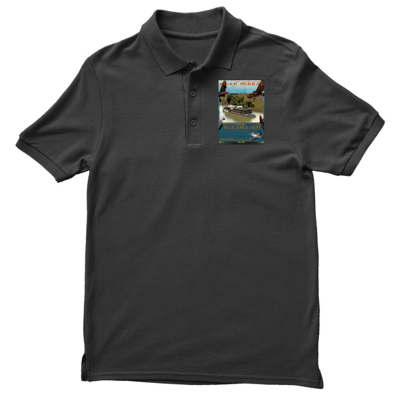 River Murray Retro Travel 01a Men's Polo Shirt | Artistshot