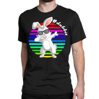 Dabbit Bunny T  Shirt Funny Dabbit Dabbing Rabbit Sunglasses Easter Bu Classic T-shirt | Artistshot