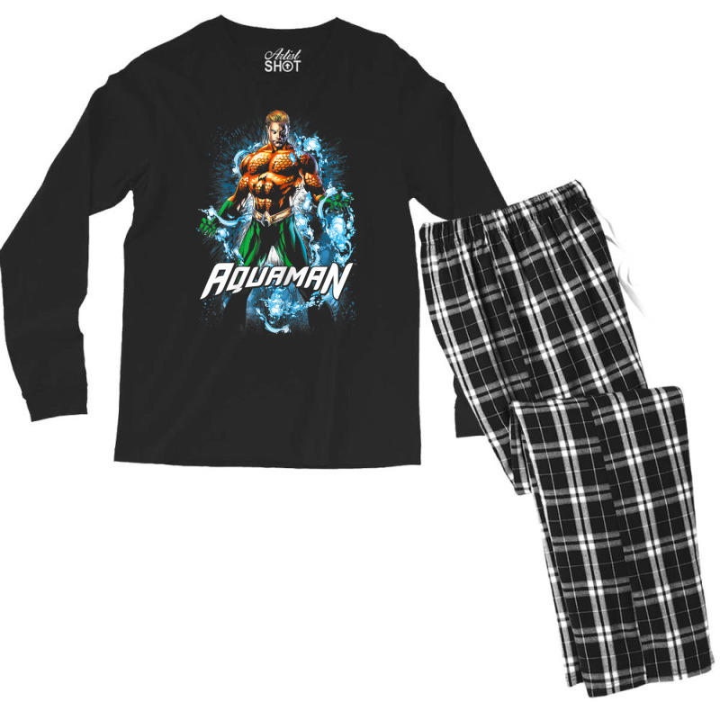 Aqua.man Water Powers Men's Long Sleeve Pajama Set by pancakesthedude | Artistshot