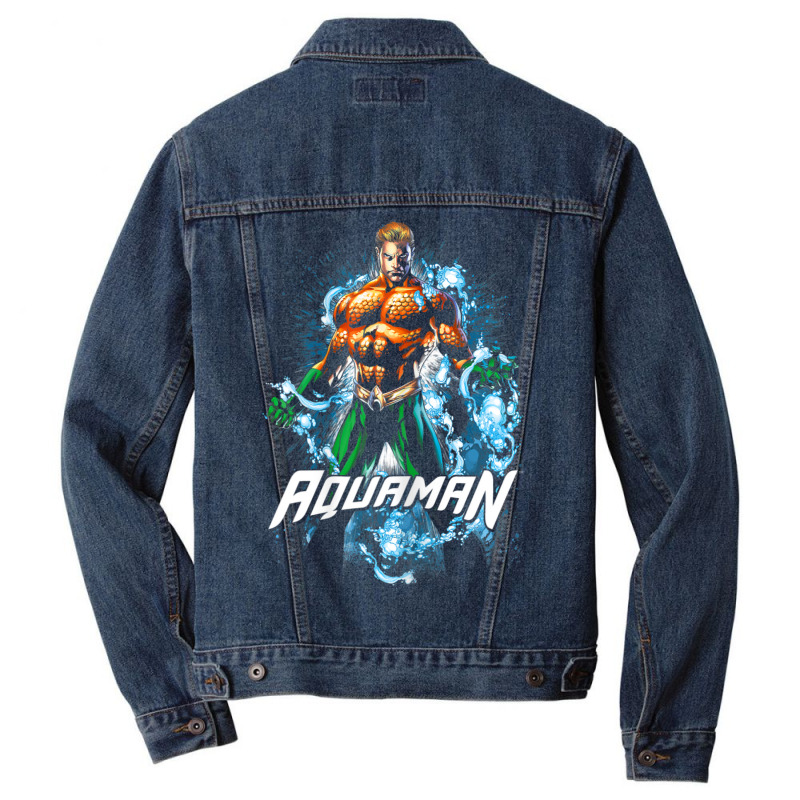 Aqua.man Water Powers Men Denim Jacket by pancakesthedude | Artistshot