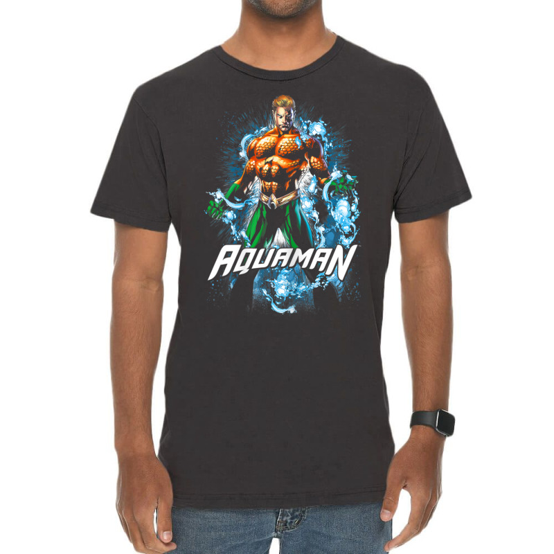 Aqua.man Water Powers Vintage T-Shirt by pancakesthedude | Artistshot