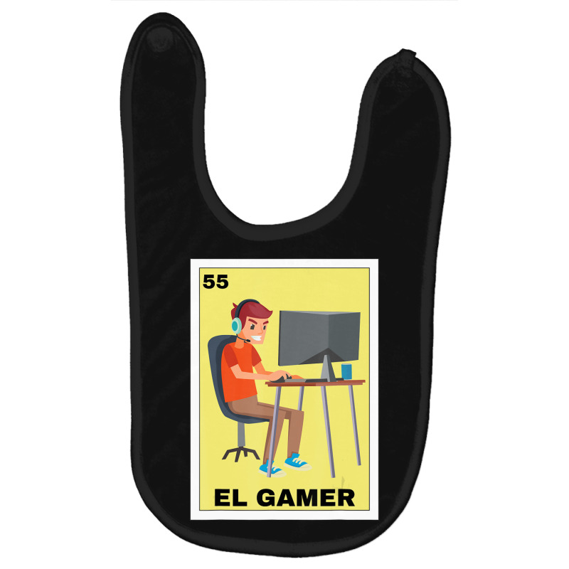 El Gamer Lottery Gift Mexican Lottery Gaming Baby Bibs by degreesgunner | Artistshot