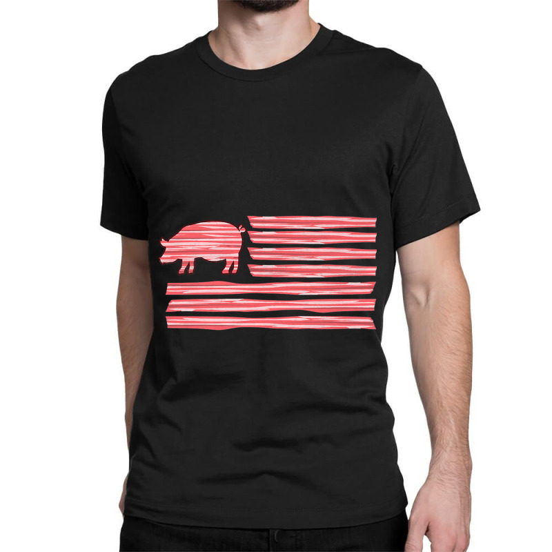 Sweet Salted Smoke Meaty Pig Flag Artwork Bacon Premium Classic T-shirt | Artistshot