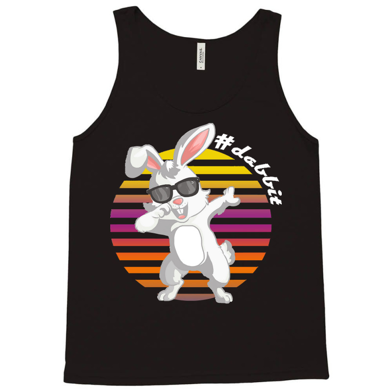 Dabbit Bunny T  Shirt Funny Dabbit Dabbing Rabbit Sunglasses Easter Bu Tank Top | Artistshot